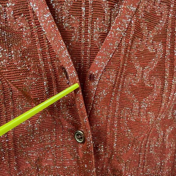 VTG Rona New York Knit Set Womens 10 Screen Worn Dress Skirt Suit Cardigan 60s - Picture 9 of 13